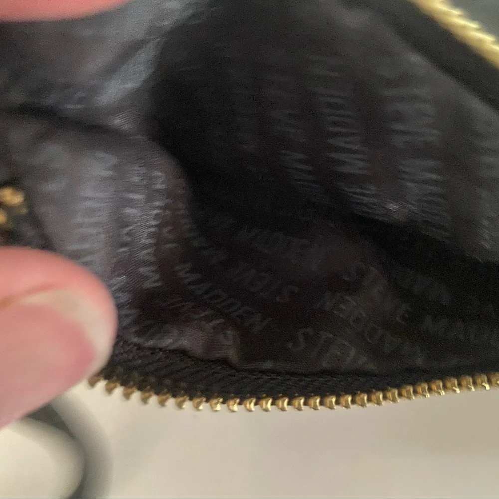 Steve Madden Black Wristlet Pouch